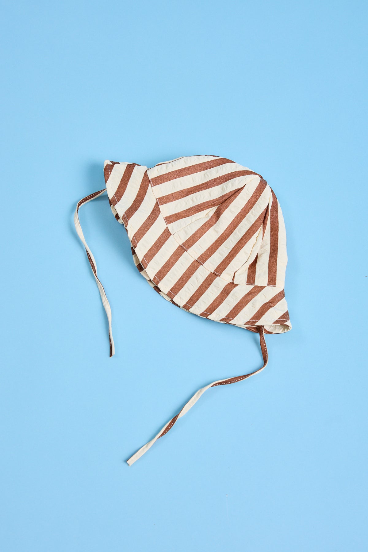 Gorro bebé- rayas marrones