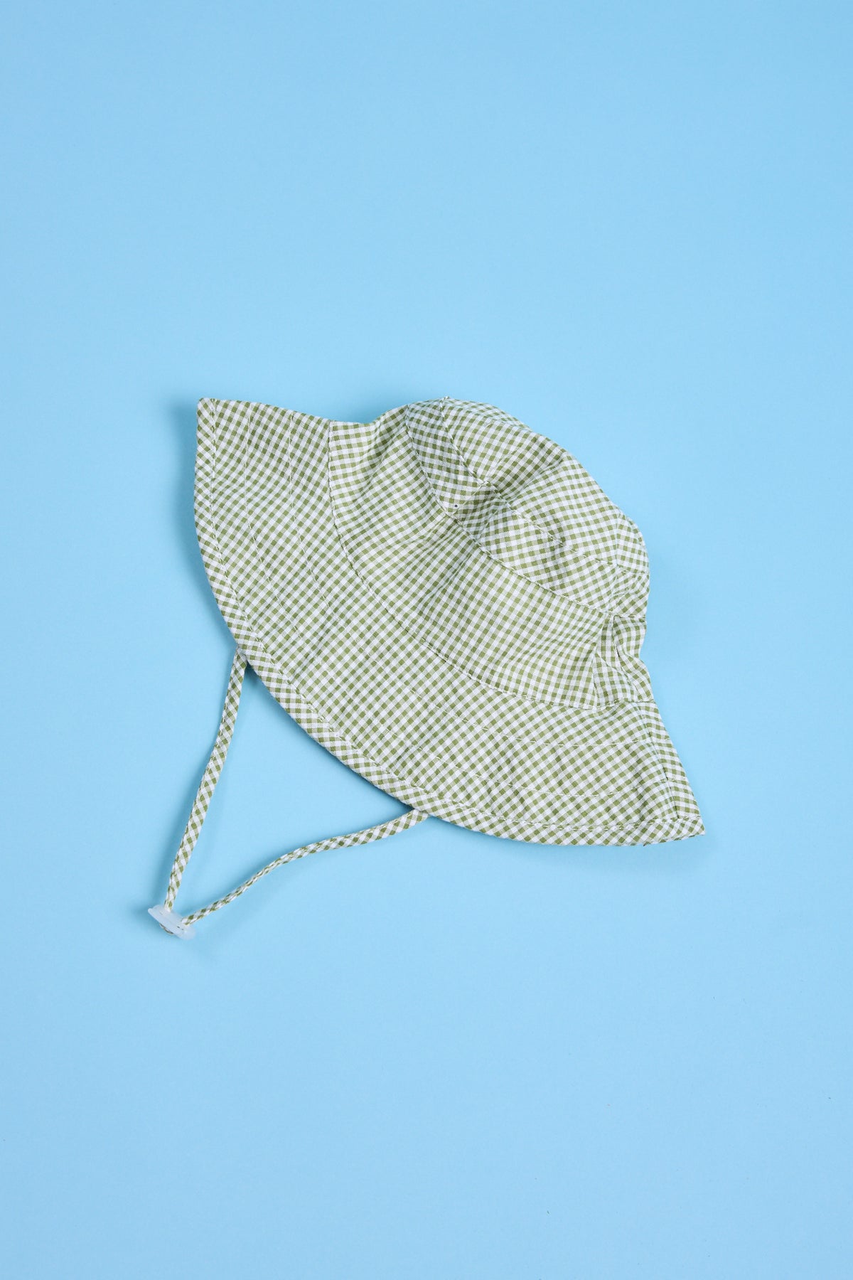 Gorro bebe- vichy verde