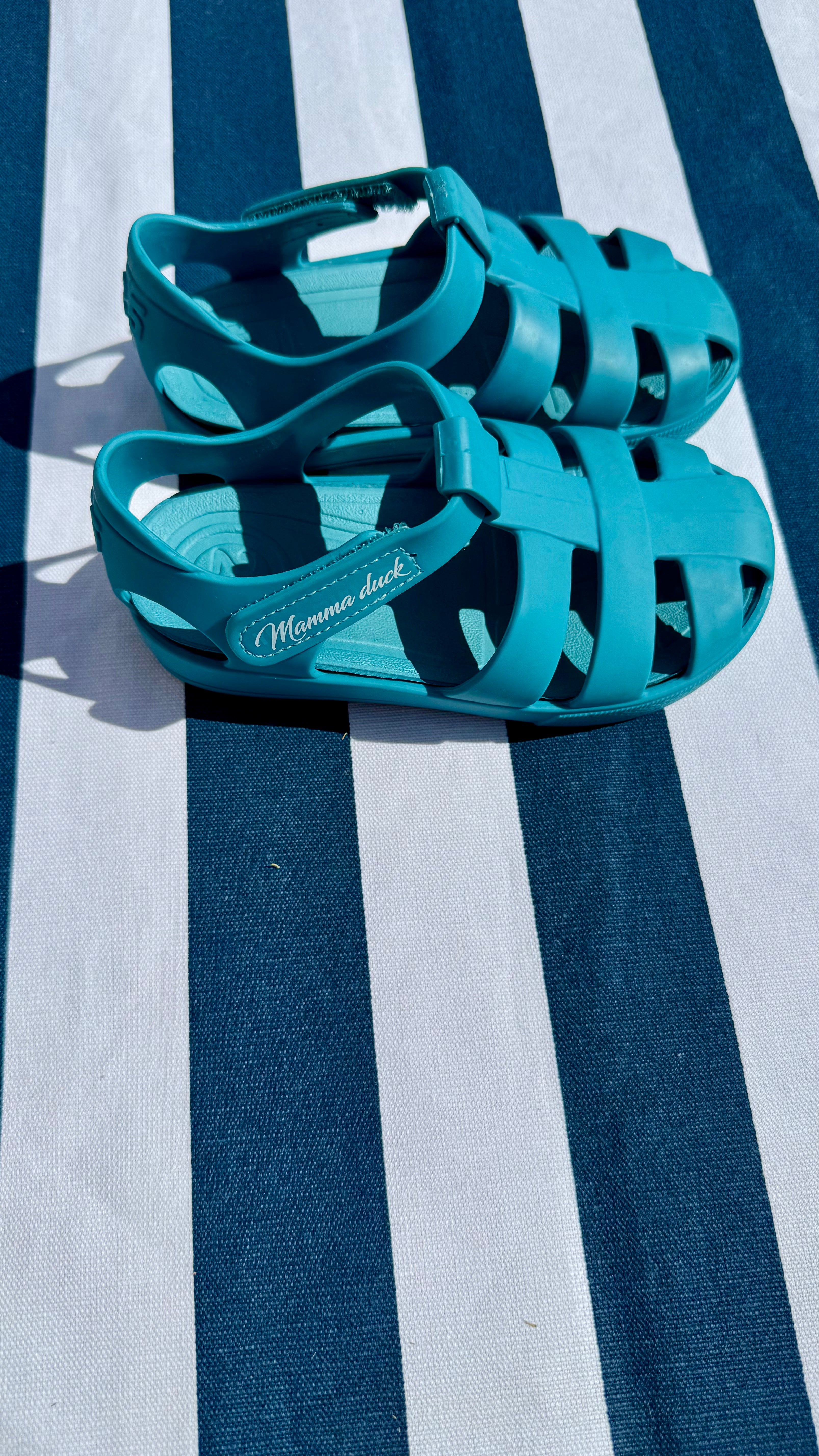 Cangrejeras de goma- Azul
