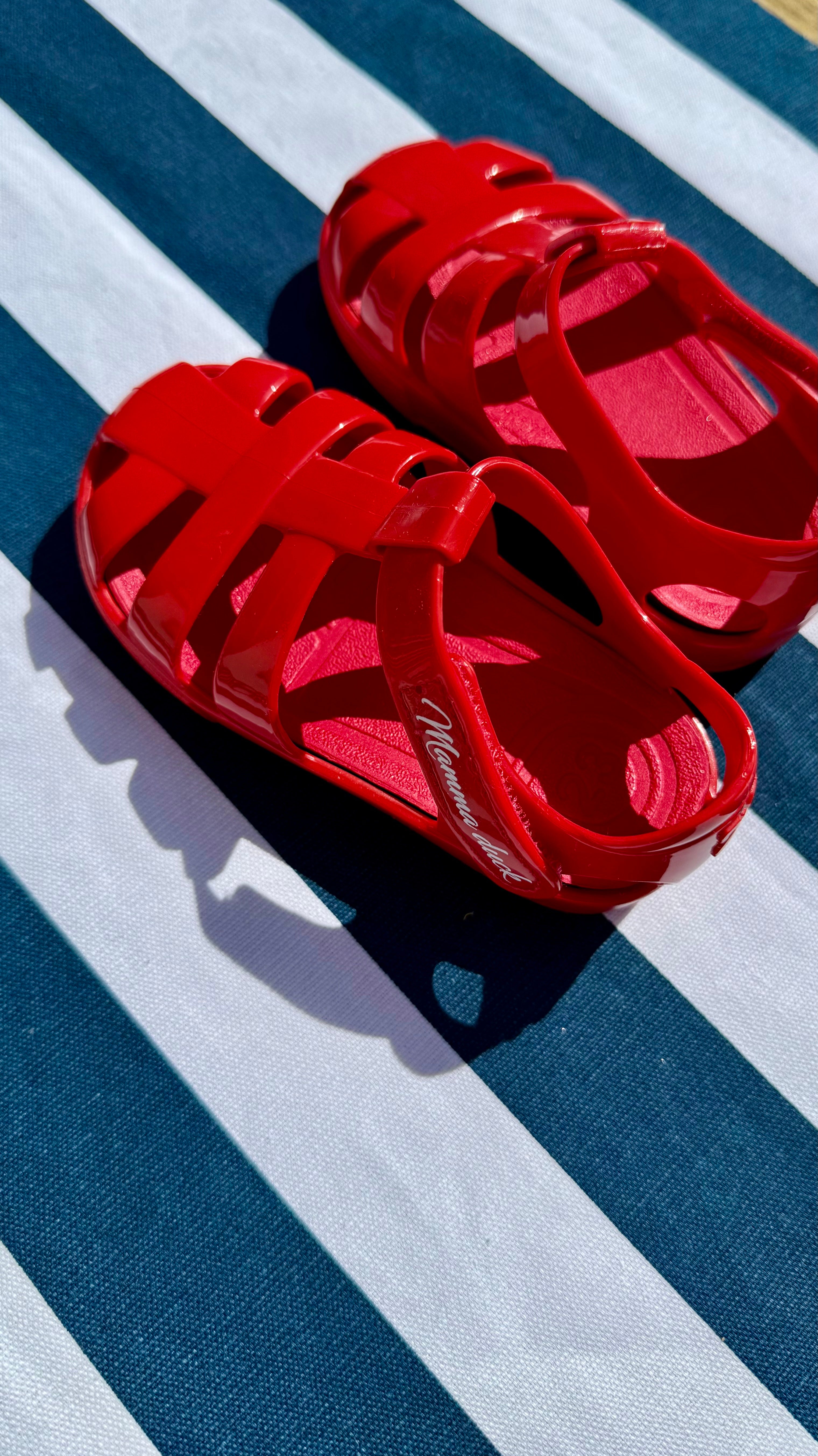 Cangrejeras de goma- Rojo