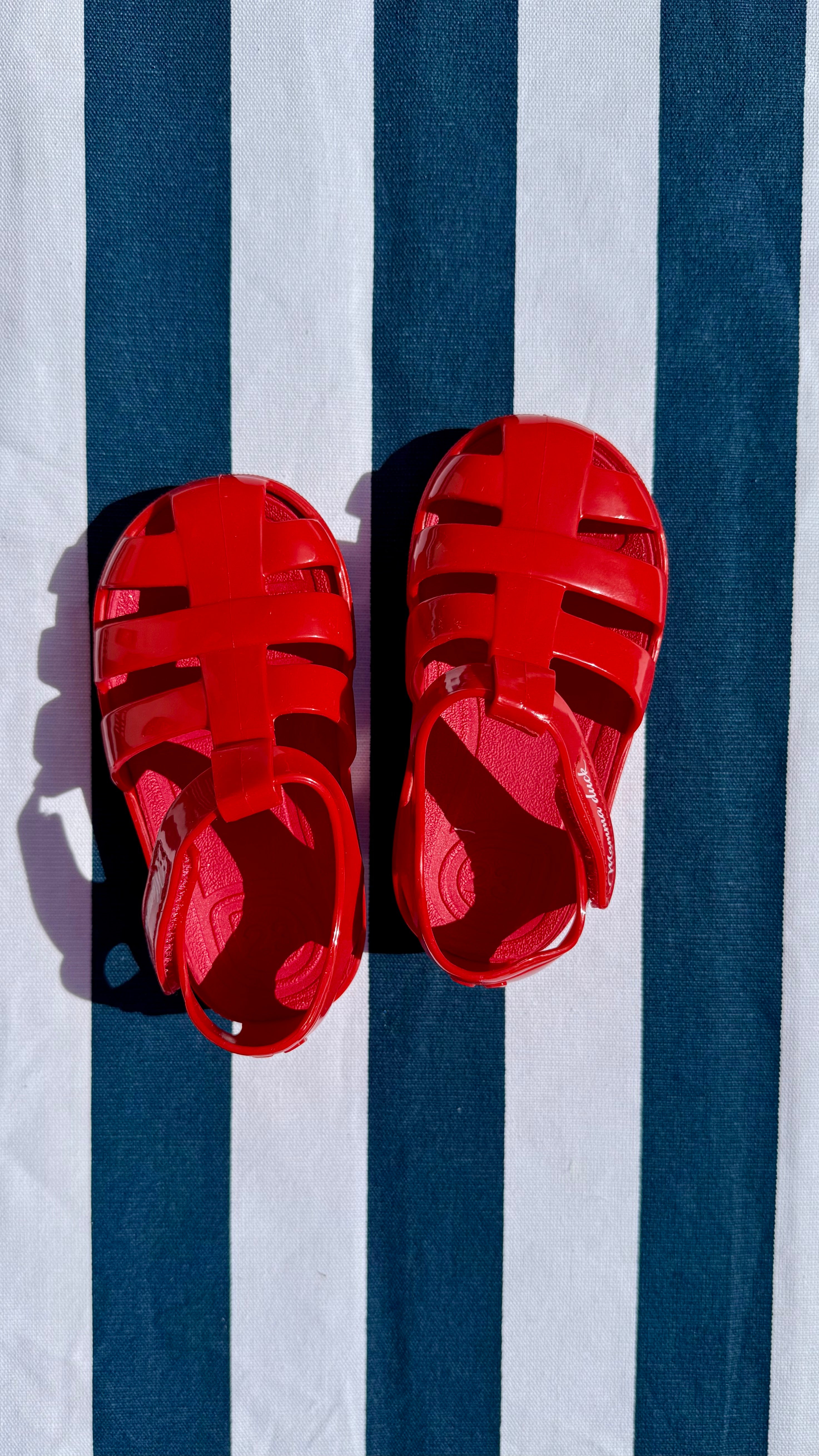 Cangrejeras de goma- Rojo