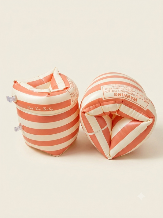 Alitas PVC ecológico stripes - naranja