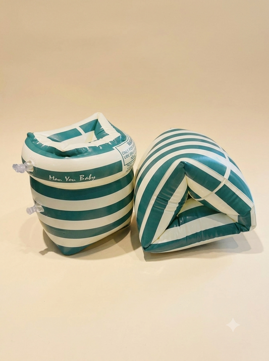 Alitas PVC ecológico stripes - verdes