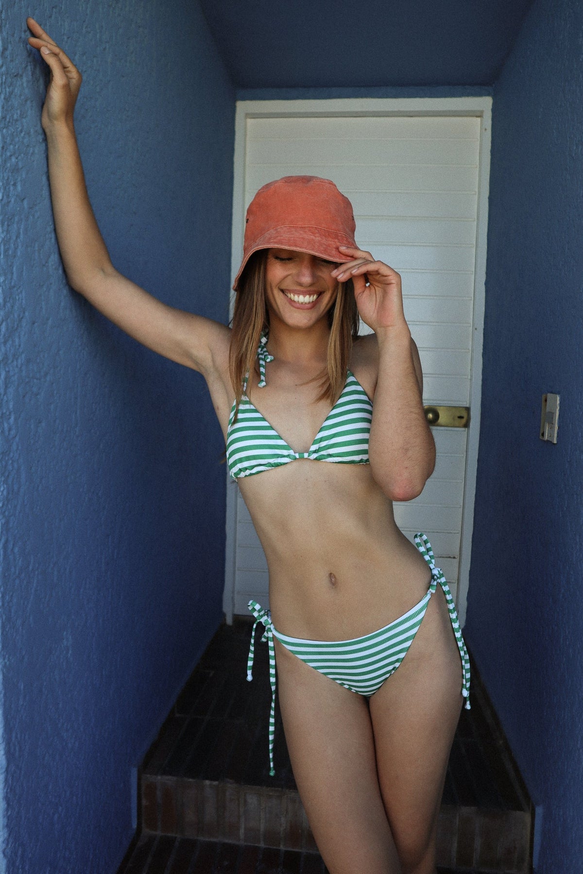Greco Bottom ~ Green rayas