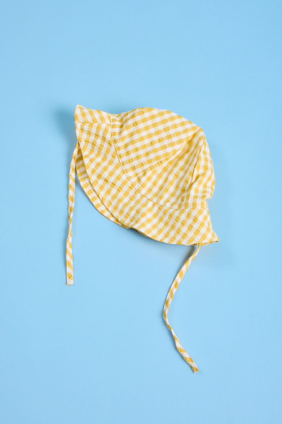 Gorro bebé- vichy amarillo